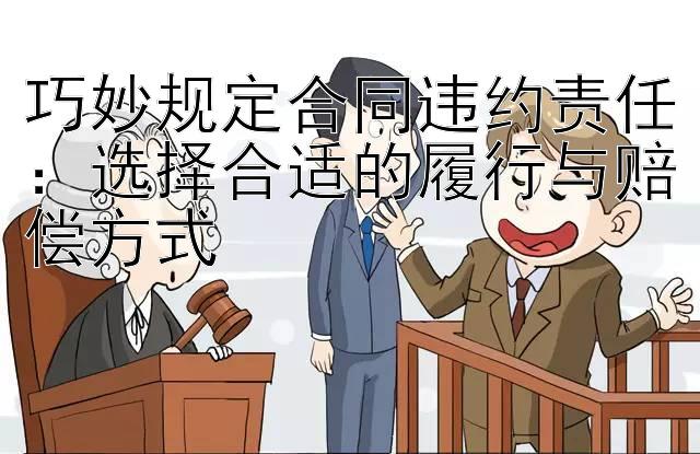 巧妙规定合同违约责任：选择合适的履行与赔偿方式