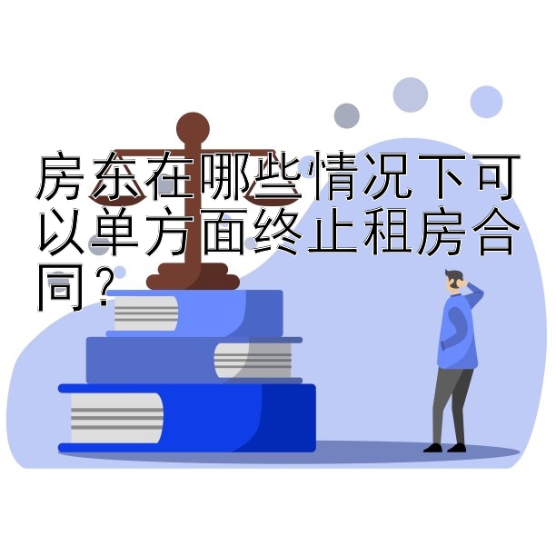 房东在哪些情况下可以单方面终止租房合同？