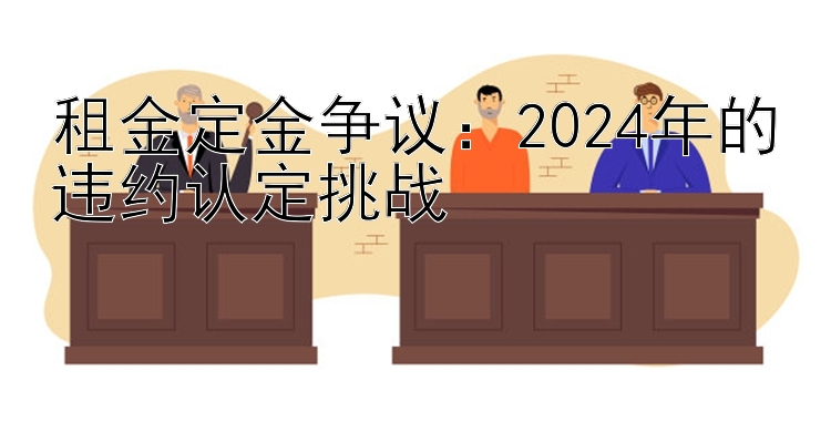 租金定金争议：2024年的违约认定挑战