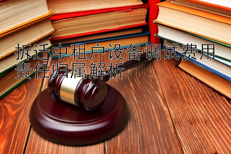 拆迁中租户设备调试费用责任归属解析