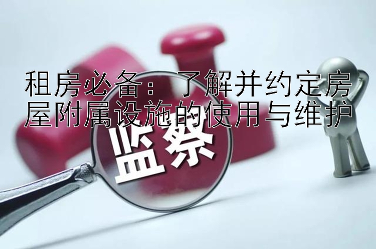 租房必备：了解并约定房屋附属设施的使用与维护