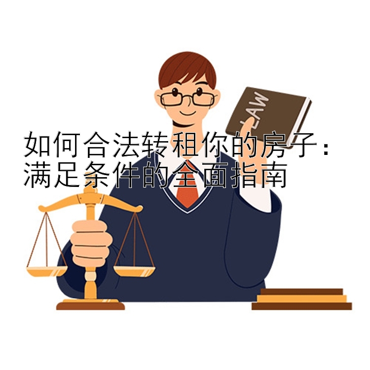 如何合法转租你的房子：满足条件的全面指南