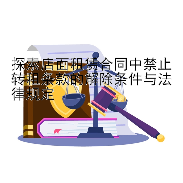 探索店面租赁合同中禁止转租条款的解除条件与法律规定