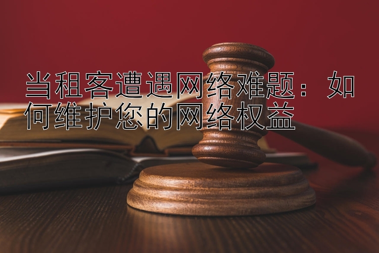 当租客遭遇网络难题：如何维护您的网络权益