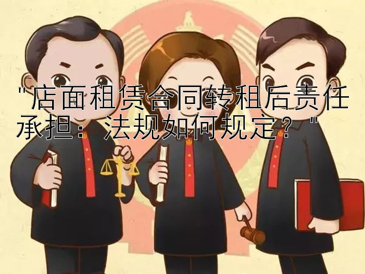 店面租赁合同转租后责任承担：法规如何规定？