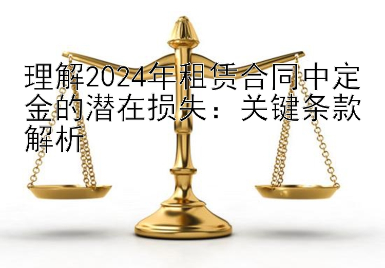 理解2024年租赁合同中定金的潜在损失：关键条款解析